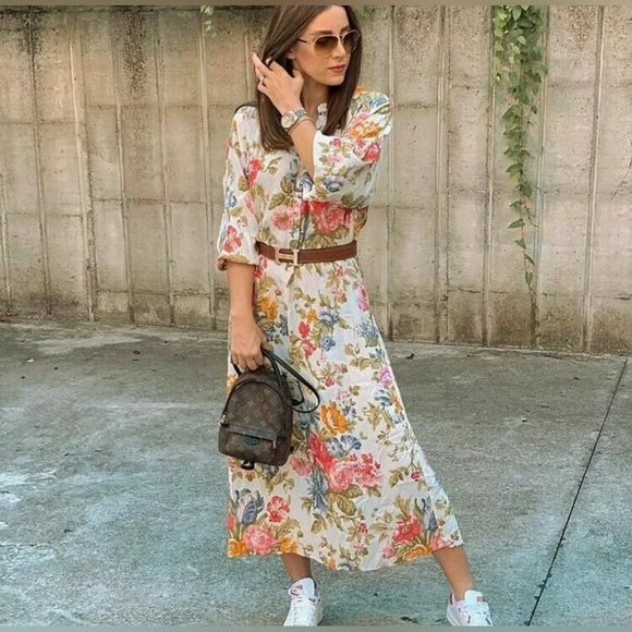 ZARA floral print dress - Picture 3 of 10